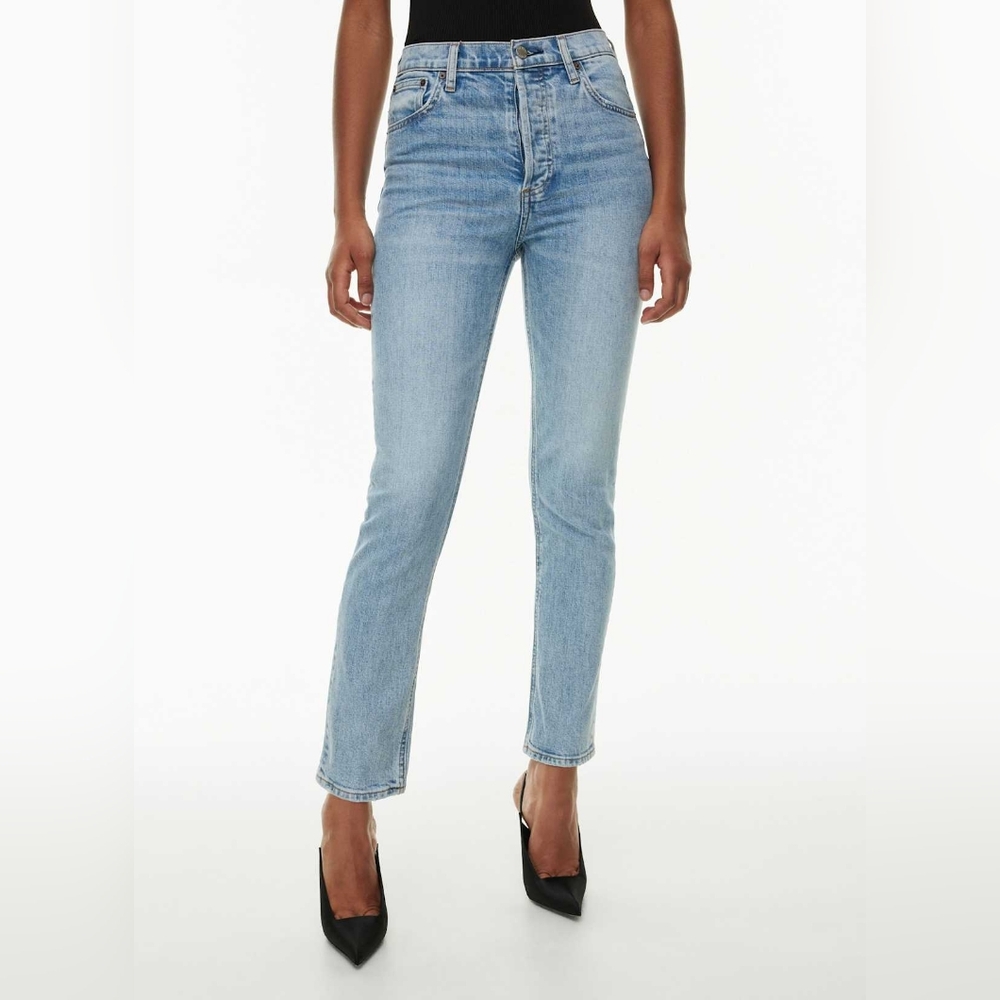 Aritzia‎ Denim Forum The Yoko High Rise Slim High-waisted slim jeans